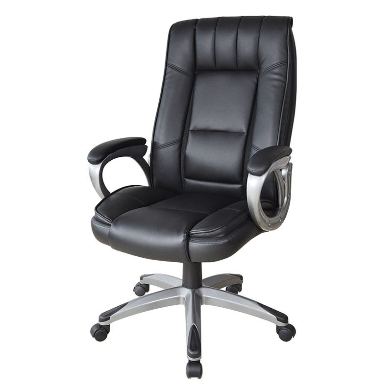 Ergonomski crni kožni podložak za slikanje, naslon za ruke, upraviteljska uredska stolica (M-6113)