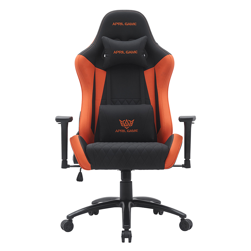 Narančasta moderna okretna igračka stolica s podesivim 3D naslonima za ruke (T-7122)