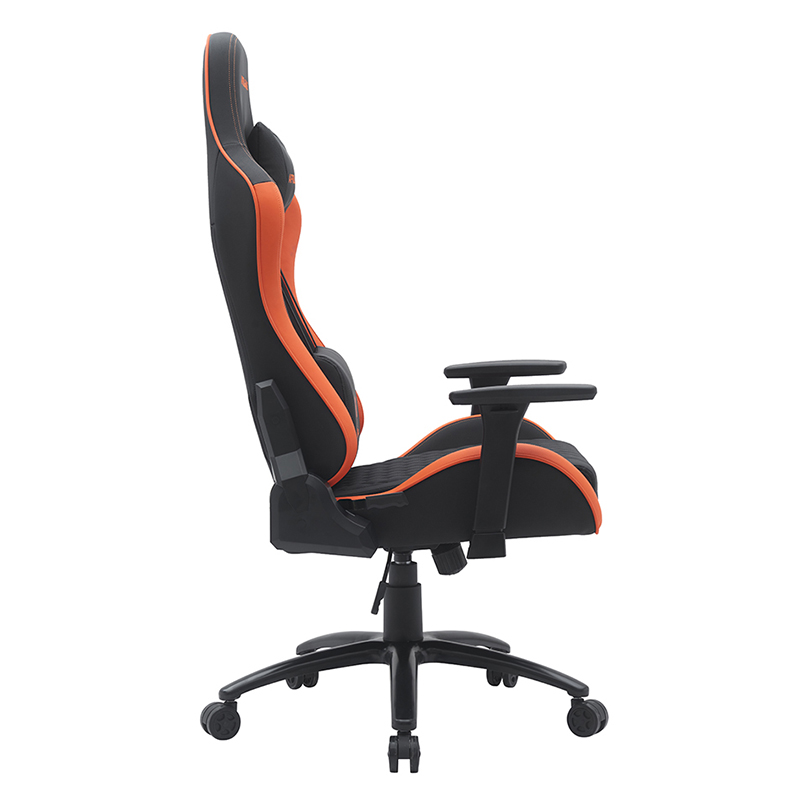 Narančasta moderna okretna igračka stolica s podesivim 3D naslonima za ruke (T-7122)