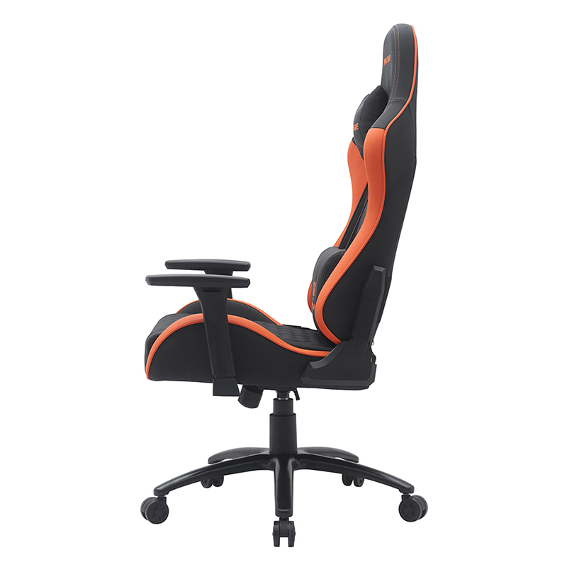 Narančasta moderna okretna igračka stolica s podesivim 3D naslonima za ruke (T-7122)