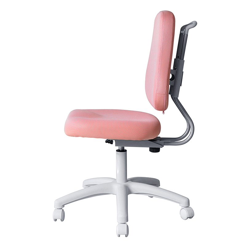 Radna stolica za osoblje bez ruku od ružičaste tkanine s najlonskom bazom（M-6122)