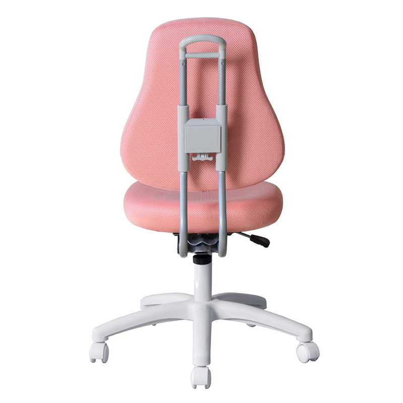 Radna stolica za osoblje bez ruku od ružičaste tkanine s najlonskom bazom（M-6122)