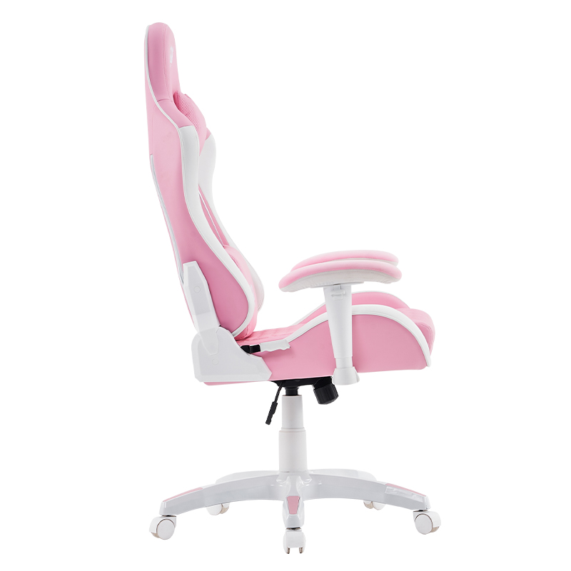 Ružičasta moderna okretna igračka stolica s podesivim 3D naslonima za ruke (T-7122)