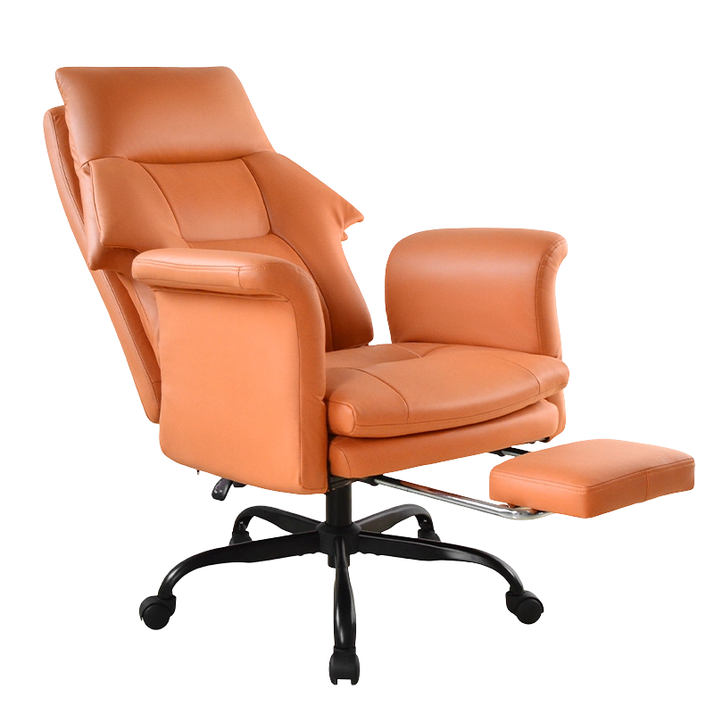 Uredska stolica Boss s visokim naslonom okrenutim prema van i naslonom za ruke s osloncem za noge (M-6145)