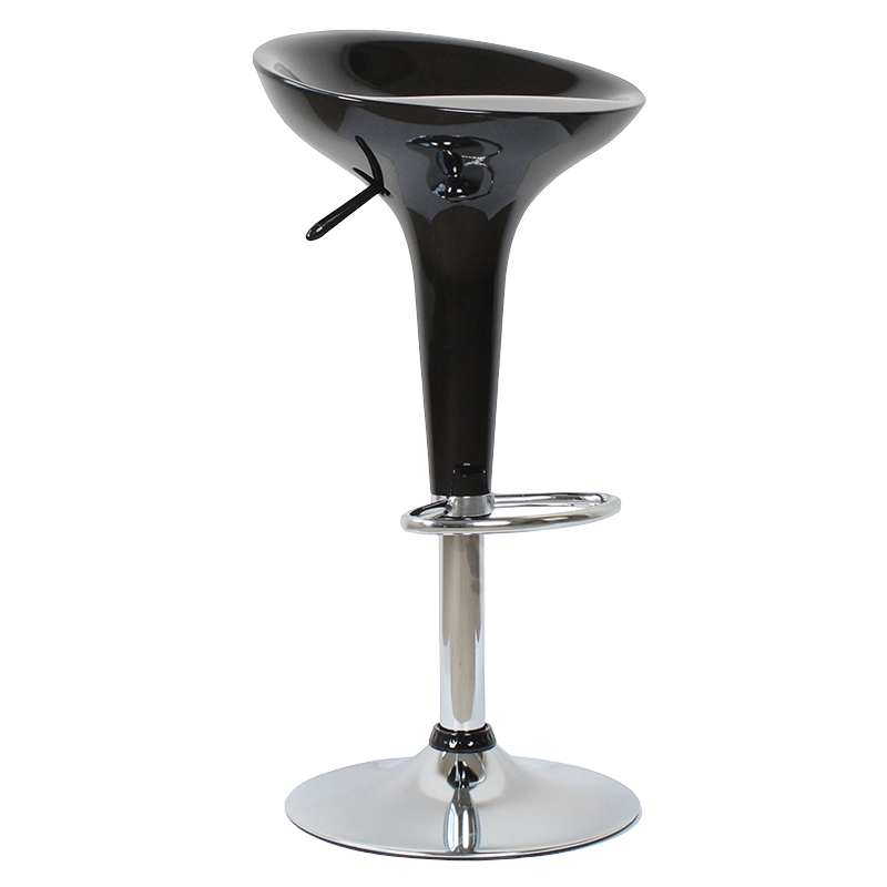 Crna ABS plastična okretna podizajuća barska stolica (GY-901)
