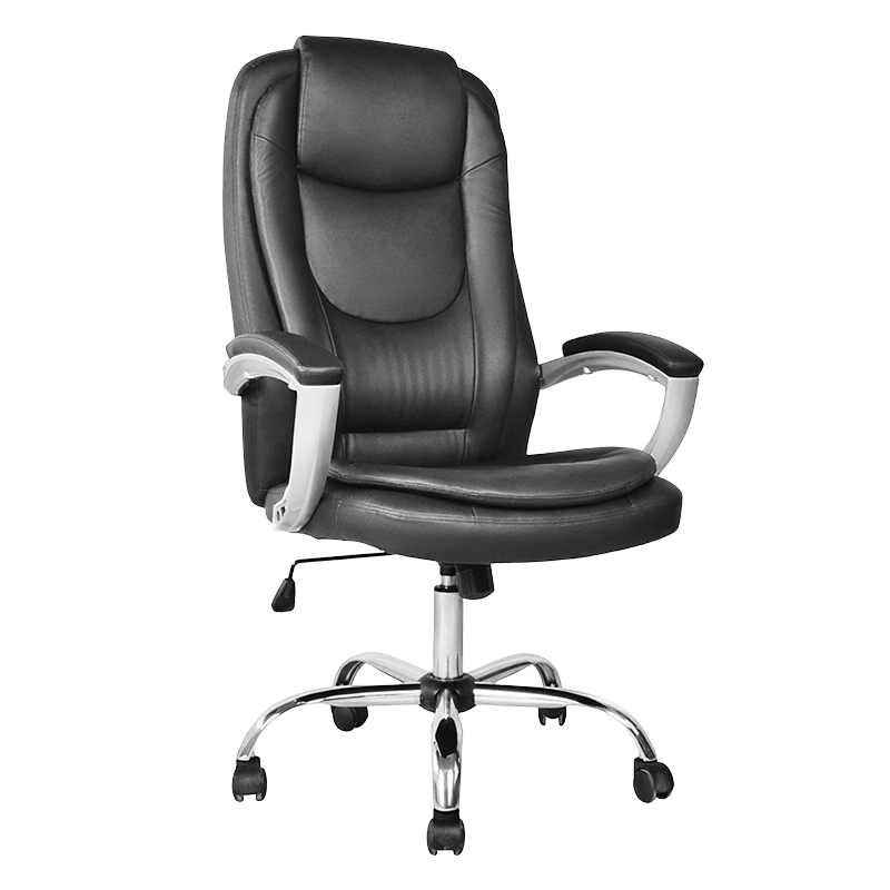 Direktorska uredska stolica s visokim naslonom i oslikanim podstavljenim naslonom za ruke (M-6123)
